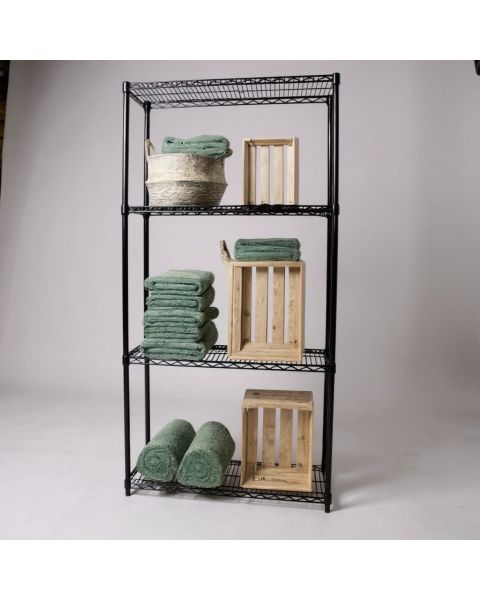 Reol - TUBO (B 91 x D 46 x H 220 cm.) - Sort, let blank