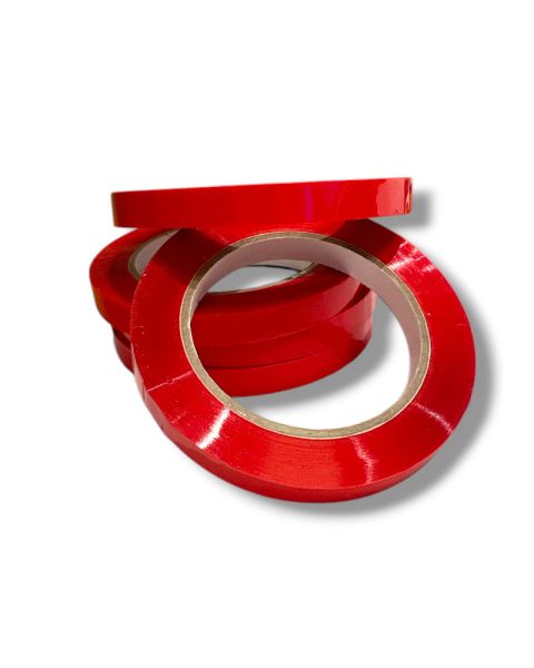 Poselukkermaskines tape i rød, 12 ruller