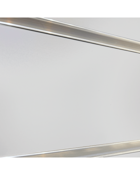 Rillepanel, Grå. 10 cm. Standard. Inkl. alulister. Vælg størrelse.