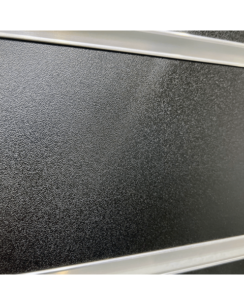 Rillepanel - 120 x 120 cm. - sort - 10 cm. 1  stk. - Supersæt, let tekstur