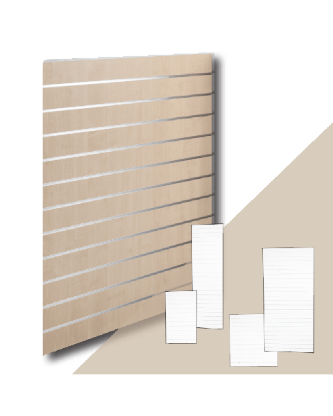Rillepanel, Ahorn. 10 cm. Standard. Inkl. alulister. Vælg størrelse.