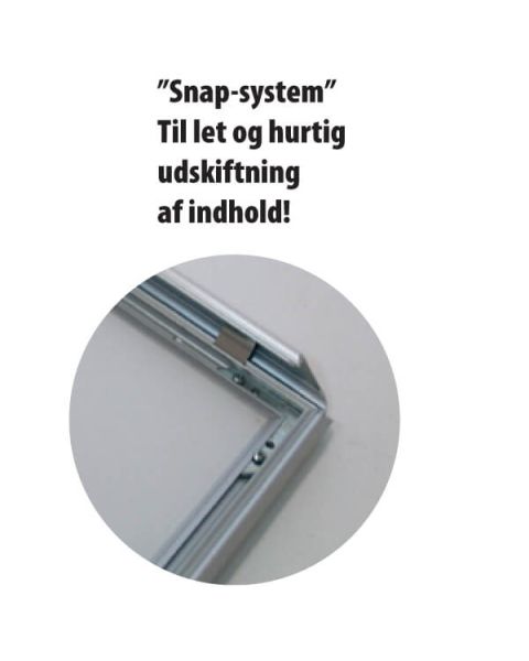 *Tilbud* Snaprammer - runde hjørner - Aluminium