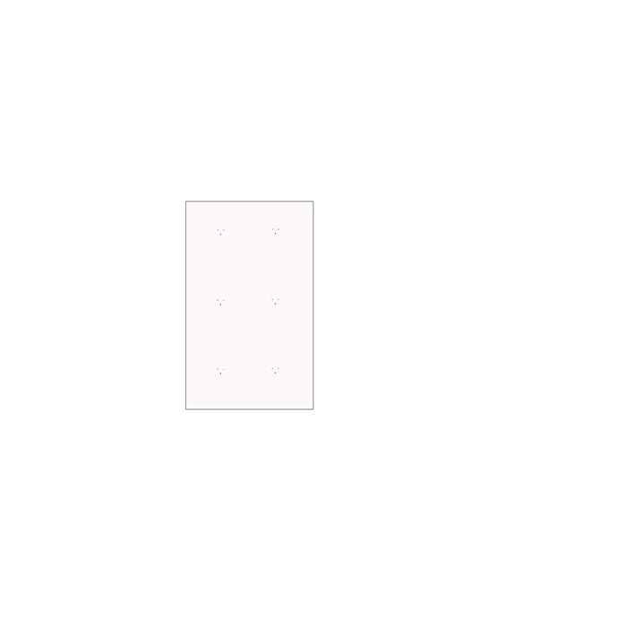 Hvid vægplade (80 x 120 cm)