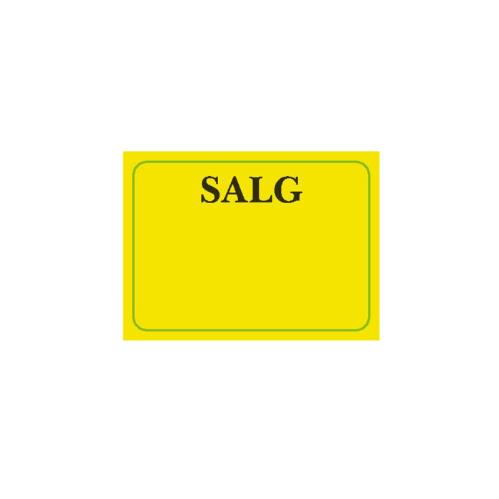 Etikette gul - SALG - 1.000 stk.
