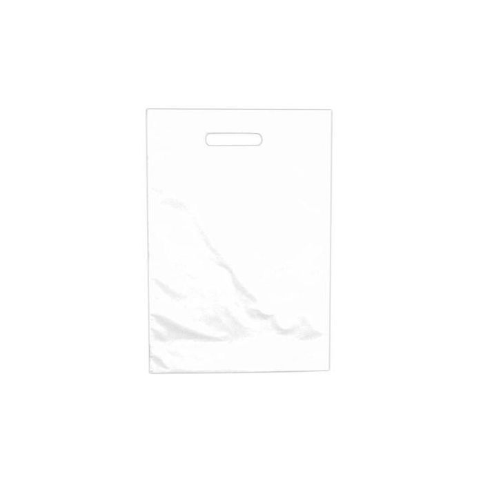 Hvid plastikpose 35x4x45 cm