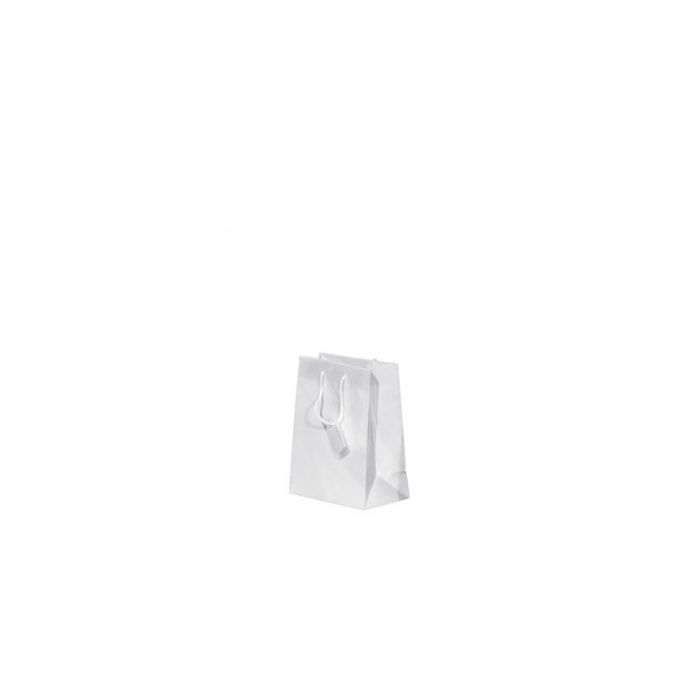 Brilliant hvid papirpose, 8,1x3,3x10,8 cm