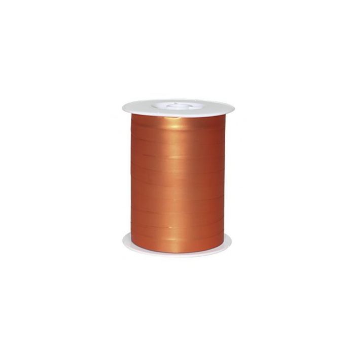 Gavebånd, mat metal orange, 10 mm, rulle med 250 m
