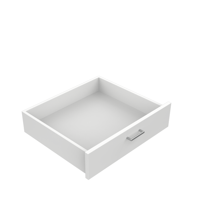 Basis Disk. Skuffe hvid