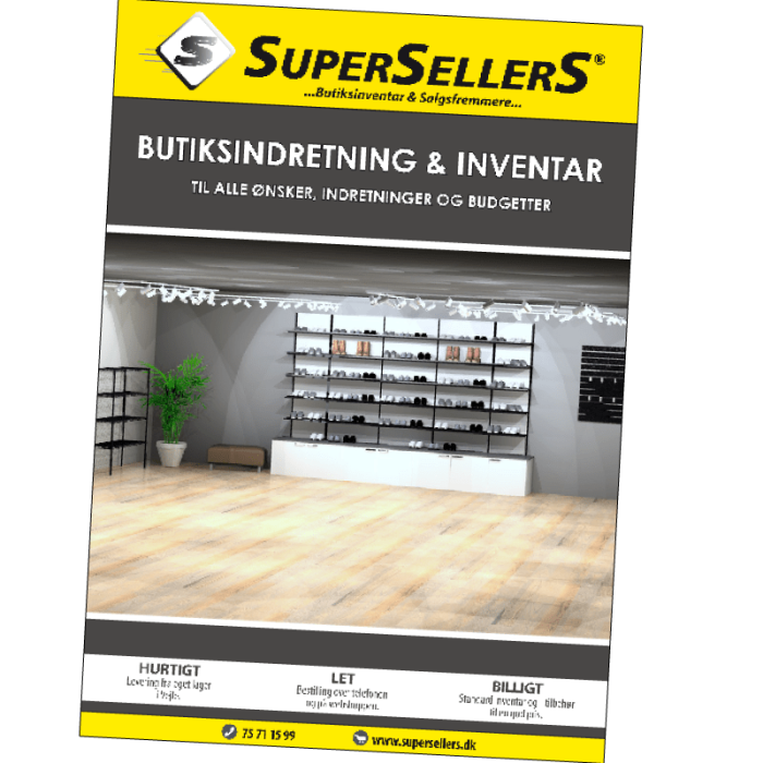 Gør din produktpræsentation mere spændende og sælg mere med de rigtige møbler.
Indret din butik, så den sælger mere og samtidig giver dig et godt arbejdsmiljø.