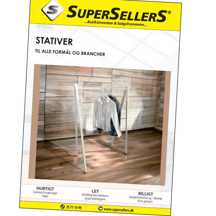 Katalog med stativer