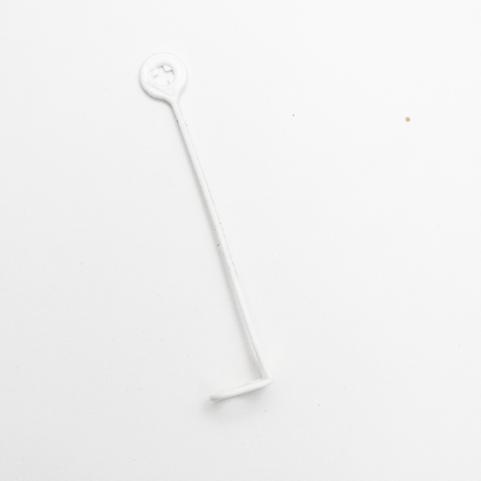 Bøjleforlænger (10 cm.) - hvid - 100 stk.