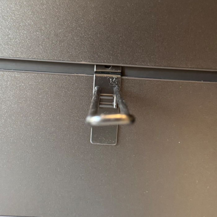 Euro-krog, til panel, sort, 20 cm - skæve. 2 sortering