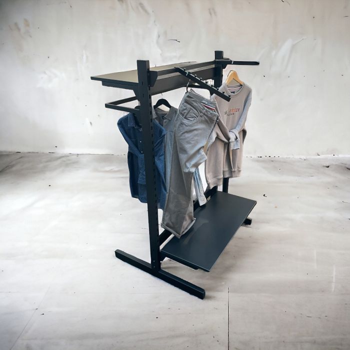 T-Gondol - H 147,5 x B 97 cm. Dobbelt display. Framework - Vælg farve