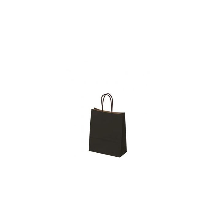 Sort papirspose 18x7x24 cm