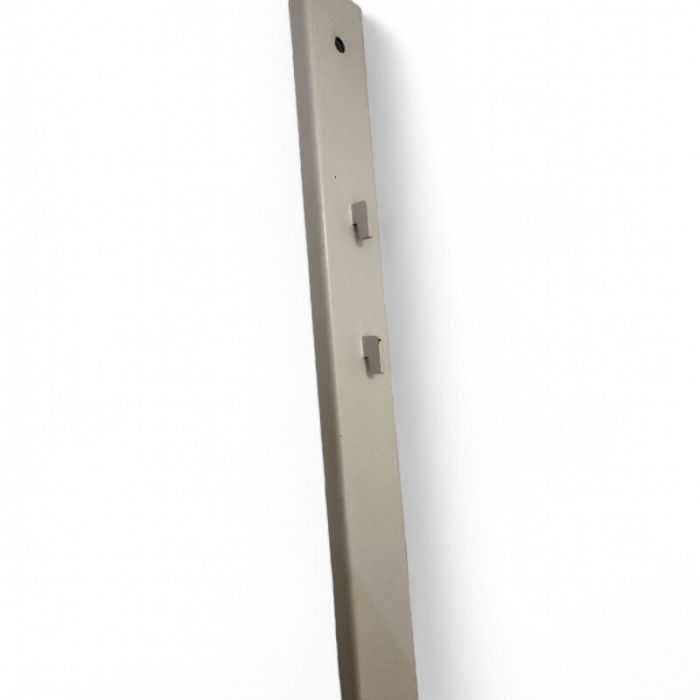 Skinne 190,3 cm.  t/ dobbeltsidet panelgondol 217 cm, hvid