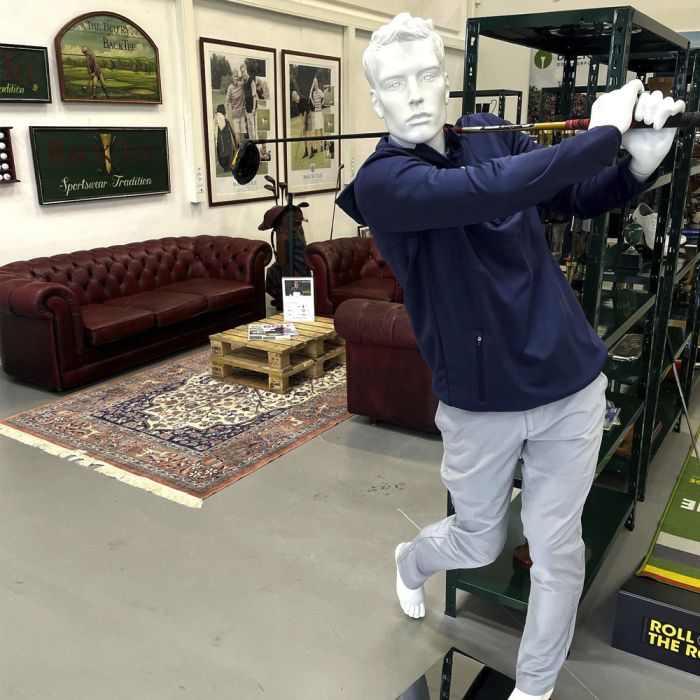 Sport herremannequin, golf - hvid