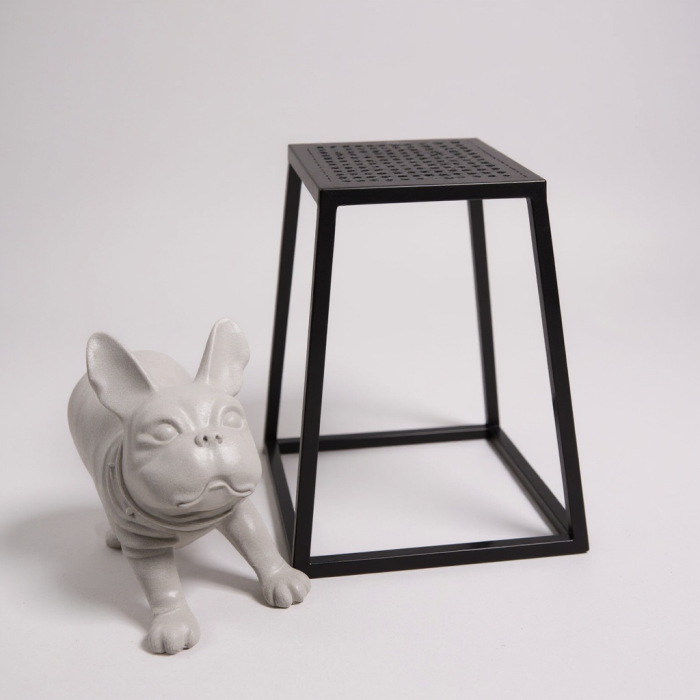 Taburet - Sort. H45,5 cm