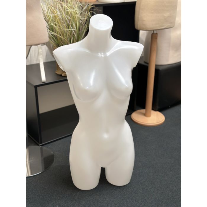 Dametorso, hvid, plast. H80 cm. Vareprøve