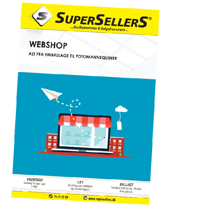 Katalog med webshops udstyr
