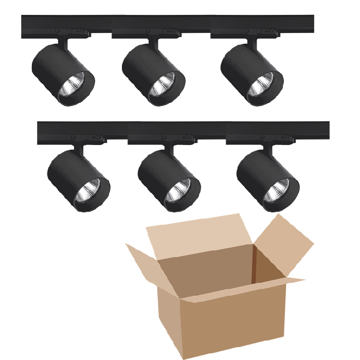 Lånesæt - Lyssæt med m/ Pallesen 19 spot - sort