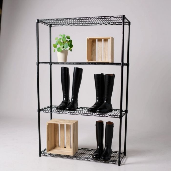 Reol - TUBO (B 122 x D 46 x H 220 cm.) - Sort, let blank