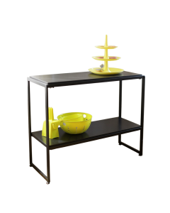 HAPPY! Oplægsbord med sorte melamin. B94 x D40 x H82 cm.