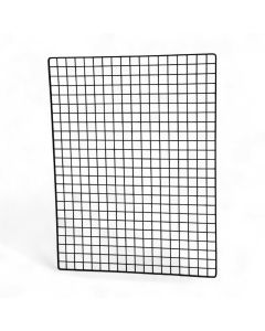 Dekorationsgitter, sort, 90 x H120 cm. Dobbeltramme til ophæng på væg eller loft