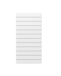 Rillepanel - 59,5 x 120 cm. - hvid - 10 cm. - Supersæt, let tekstur