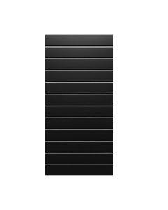 Rillepanel - 59,5 x 120 cm. - sort - 10 cm. - Supersæt, let tekstur