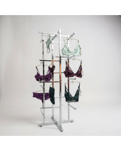 Gulvstativ med 16 arme 30,5, krom, 70 x 70 x H150 cm