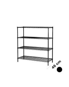 Reol - TUBO (B 122 x D 46 x H 160 cm.) - Sort, let blank