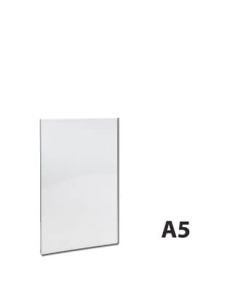 Skiltelomme, A5, til 1 ark, akryl, 2 mm
