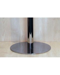 Fodplade, til Pipe-Line, krom. Ø 40 cm.