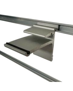 Glashyldebeslag t/ rillepanel. 1 sæt.