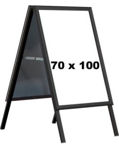 A-skilt - 70 x 100 cm. - Sort