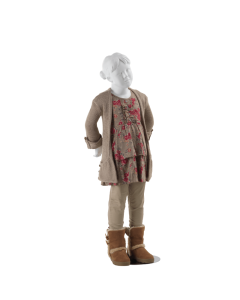 Pige børnemannequin  7-8 år. Skulptureret hår
