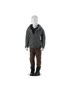 Drenge børnemannequin (7-8 år). Skulptureret hår