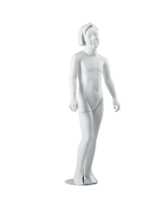 Pige børnemannequin 9-10 år. Skulptureret hår