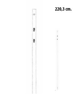 Skinne 220,3 cm.  t/ enkeltsidet panelgondol 247,5 cm, sort