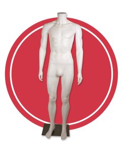 Basic herremannequin u/ hoved. Plast