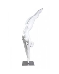 Sport damemannequin, svømmer - hvid