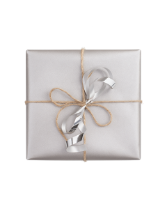 Gavepapir B 50 cm. Sølv, kraftpapir. 100 mtr.