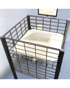 Tubo, plastplade, frosted, 44 x 44 cm. Bundhylde til Boxer