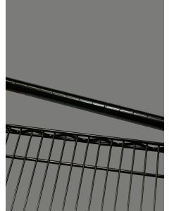 Reol - Sort, let blank (B 122 x D 46 x H 160 cm.) - TUBO