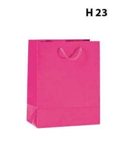 Luksus pose, mat, 18 x 10 x H23 cm, pink, pk. med 12 stk., 157 gram