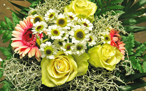 Blomster buket indpakket Blomsterindpakning
